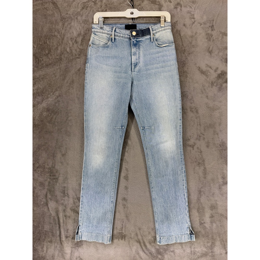 RtA Jeans Womens 25 WS21-D205-1089VIVID Light Blue Side Slit Straight EUC